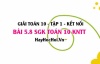 Bài 5.8 SGK Toán 10 tập 1 Kết nối tri thức